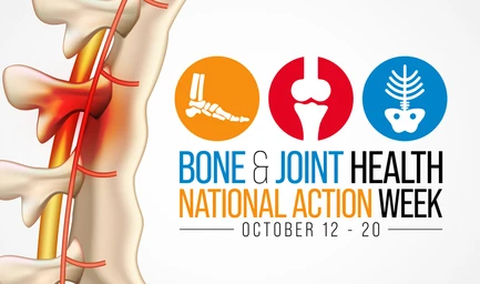 Bone and joint health national action week October 12 - 20 banner